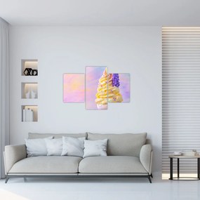 Tablou - Înghețată cu lavandă (90x60 cm)