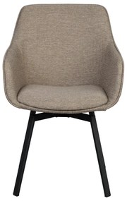 Set de scaune de sufragerie bej 2 buc. tapițat Alison – Rowico