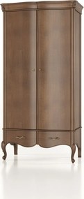 Dulap lemn masiv Celisea 2 Uși, 112 × 63 × 220 cm - Ivoire