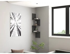 Poliță NUVIA antracit