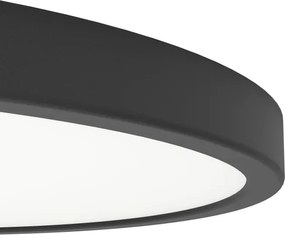 Eglo 901301-LED FUEVA Lampă stradală LED, 17 W, 230 V, 2700/4000/6500 K, Ø 38,9 cm, negru