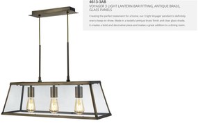 Lustra clasica design traditional Voyager 3L alama antique 4613-3AB SRT