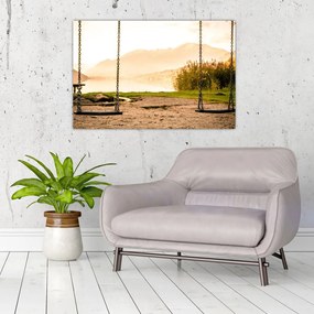 Tablou - balansoar în natură (90x60 cm)