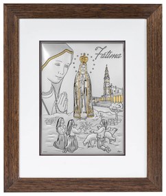 Icoana Maica Domnului de la Fatima 19x21 cm