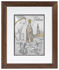 Icoana Maica Domnului de la Fatima 19x21 cm