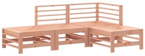 3186506 vidaXL Set mobilier relaxare grădină, 4 piese, lemn masiv Douglas