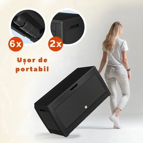 Cufăr depozitare RATO, 310L, 119x48x60 cm, antracit Prosperplast