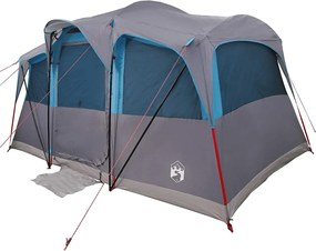 vidaXL Cort de Familie cu acoperiș Albastru și Gri 435 x 255 x 216 cm