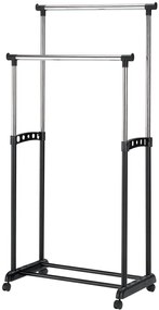 Cuier pe roți Namaky II (negru + Crom). Promo -9%. 760753