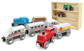 Hape Set de trenuri din lemn
