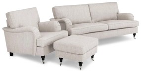 Set mobilier tapițat Bloomington A127Tapiterie, Picioare: Metal, Lemn, Role