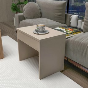 Set de măsuțe de cafea Sartos Beige and Atlantic Pine, 3 buc.