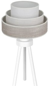 Lampă de masă Brilagi ALASKA LUNETA 1xE27/15W/230V gri/crem