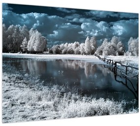 Tablou - Peisaj înghețat (70x50 cm)