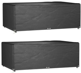 vidaXL Huse mobilă grădină, 2 buc, 12 ocheți 213x132x75cm, rectangular