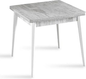 Masa bucatarie Brigitte, patrat, culoare alb 80 cm