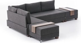 Colțar gri antracit (colț stânga) Fly – Balcab Home