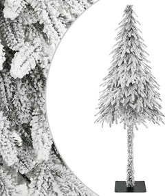 vidaXL Brad de Crăciun artificial cu suport Alb 86 x 86 x 210 cm