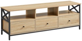 Comoda TV TAYLOR SONOMA cu rafturi si sertare, 147x40cm