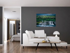 Tablou cu cascade în natură (90x60 cm)