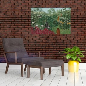 Tablou - Henri Rousseau, Tropical Forest with Monkeys, reproducere (90x60 cm)