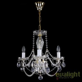 Candelabru elegant cu 3 brate Cristal Bohemia Exclusive ELSA III. CE