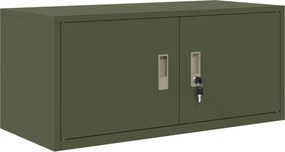 vidaXL Dulap de depozitare Verde măsliniu 90 x 40 x 40 cm Oțel