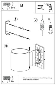 Aplică perete ORBIS 1 1xG9/40W/230V negru