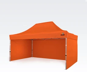 Cort pliabil 3x4,5m - cu 3 pereți - Portocaliu