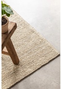 Covor crem din iută 120x170 cm Bouclé – Hanse Home