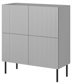 Comoda Asensio KM-2 gri deschis/negru L100 cm