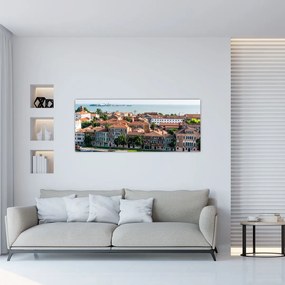 Tablou - Vedere aeriană a orașului (120x50 cm)