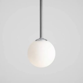 Pendul modern chrome cu glob de sticla Pinne L