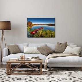 Tablou cu punte roșie (70x50 cm)