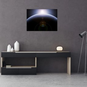 Tablou pe sticlă - Corp cosmic (70x50 cm)