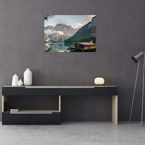 Tablou pe sticlă - Lake Prags (70x50 cm)