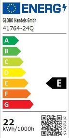 Plafoniera LED cu aspect lemn design modern Bruno maro 39x39cm 24W