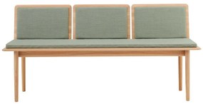 Bancă tapițată cu lână verde deschis Elba - Hammel Furniture