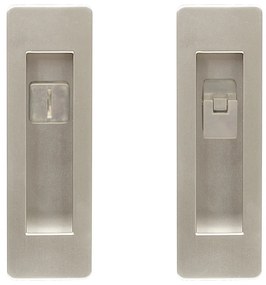Carcasă din Zamak pentru uși glisante - finisaj WC, nichel