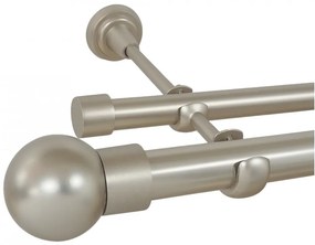 Galerie fara inele KULA - 25/19 - crom mat (Alege marime: 320 cm)