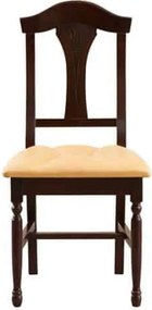 Scaun lemn masiv clasic Heritage cu Spătar cu Lira, 47 × 55 × 98 cm