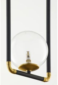 Lustră pe cablu Jupiter 2023 ZAFRA 1xG9/10W/230V negru/auriu/transparent