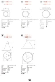 Redo 01-2675 - Pendul LED dimabil ICONIC LED/60W/230V, Ø 78 cm, alb