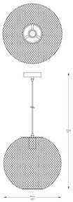 Lustra / Pendul metalic design decorativ ORION