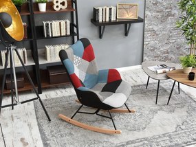 Fotoliu Sibyla (patchwork + fag alb). 1110388