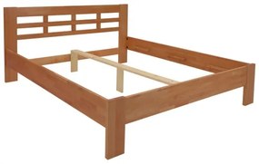Pat dublu din lemn masiv ANGELA 180x200 cm prune