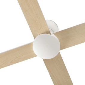 Ventilator de tavan FARO 34355 RUDDER L bej/alb d. 132 cm + telecomandă