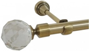 Galerie simpla fara inele KULA CRYSTAL 19 - AUR ANTIC (Alege marime: 400 cm)