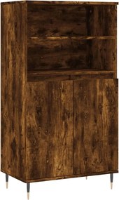 vidaXL Dulap înalt, stejar fumuriu, 60x36x110 cm, lemn prelucrat