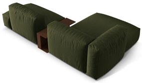 Colțar modular verde (cu colț pe partea stângă ) Martina – Micadoni Home